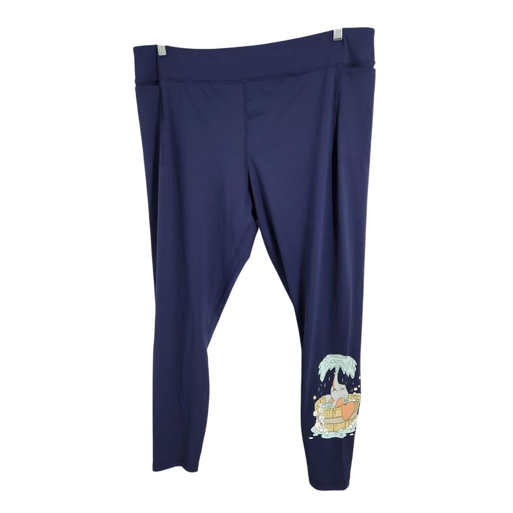 Disney Dumbo Navy Blue Leggings Womens Size 1X